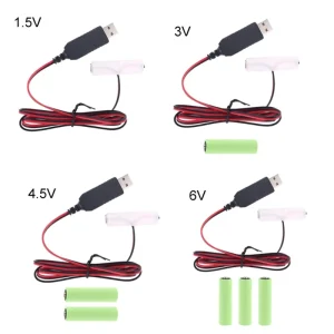 מתאם סוללות AA נשלף USB - תחליף לסוללות