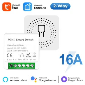 מתג חכם Tuya Mini 16A - שליטה מרחוק WiFi