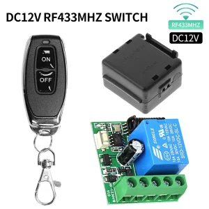 מתג שלט לדלתות מוסך- DC 12V 433MHz DIY מודול