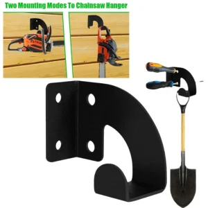 מתלה לקיר למסור שרשרת מתכת - אחסון כלי עבודה