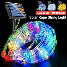 נורות גן סולאריות LED - מנורת חבל עמידה למים
