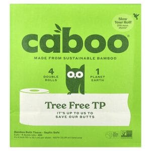 נייר טואלט אקולוגי Caboo - 4 גלילים כפולים