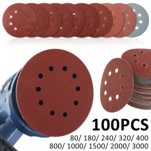 נייר שיוף 5 אינץ' 8 חורים - 80-3000 גריט