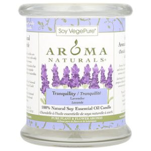 נר שמן אתרי סויה לבנדר - Aroma Naturals Tranquility