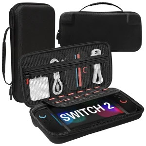 נרתיק נשיאה קשיח ל-Switch 2 , תיק נסיעות + אביזרים