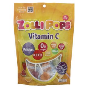 סוכריות Zollipops ויטמין C - כ-34 יחידות - 226 גרם