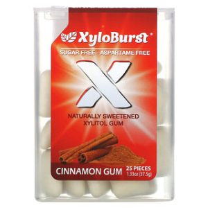 סוכריות לעיסה קסיליטול - Xyloburst קינמון 25 יח'