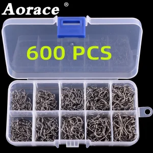 סט קרסי דייג פלדת פחמן Aorace-חזק וחד במיוחד