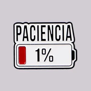 סיכת דש PACIENCIA- סיכת אמייל ספרדית, מתנה ייחודית