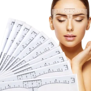 סרגל גבות דבק - מדבקות מיקרובליידינג - 100 יח'