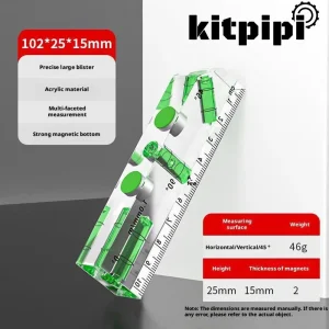 סרגל פלס אקרילי מגנטי- מדידה מדוייקת