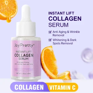 סרום פנים קולגן הלבנה- אנטי אייג'ינג, מיצוק, לחות