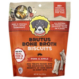 עוגיות כלבים בריאות - Brutus Bone Broth בטעם חזיר ותפוח