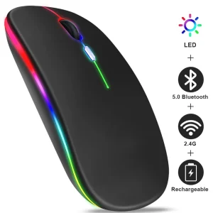 עכבר אלחוטי Bluetooth נטען-גיימינג למחשב נייד