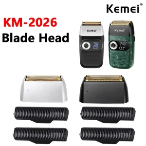 ערכת סכינים חלופיות Kemei 2026 למכונת גילוח מקצועית
