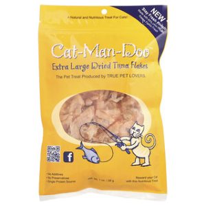 פתיתי טונה מיובשת לחתול XL - Cat-Man-Doo 28 גרם