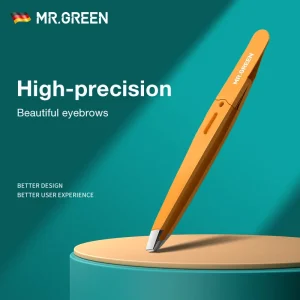 צבת גבות MR.GREEN- צבעונית נירוסטה- הסרת שיער עדינה