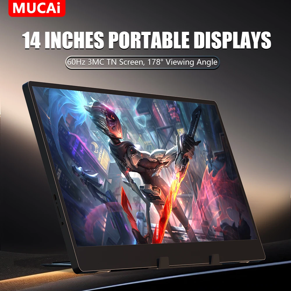 צג נייד 14 אינץ' MUCAI N140 - צג נייד נייד 60Hz