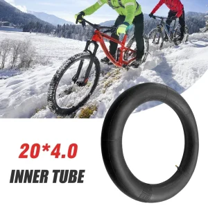 צינור פנימי לאופני שטח 20x4.0 - שחור לאופני שלג