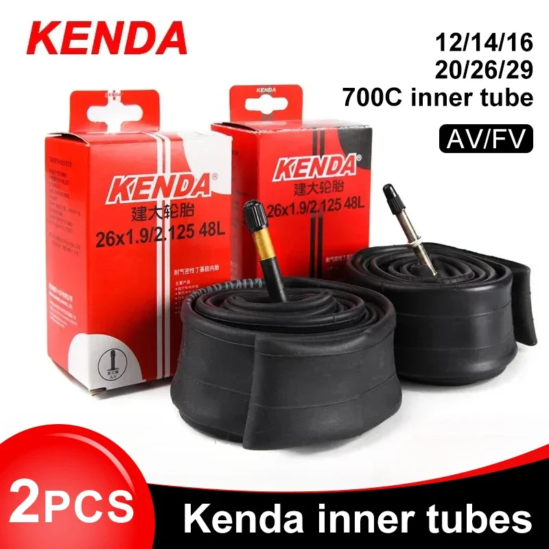 צינור פנימי לאופניים KENDA 2 יחידות - 20,26,27.5,29,700C