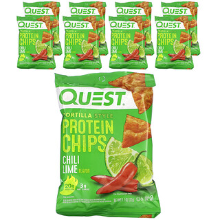 צ'יפס חלבון צ'ילי ליים - Quest Nutrition - 8 שקיות