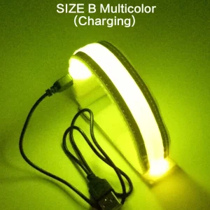 צמיד ריצה USB נטען LED - בטיחות לילה ספורט