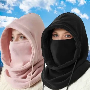 צעיף מחמם עם כובע - Balaclava חורפי לאקטיביות חוץ