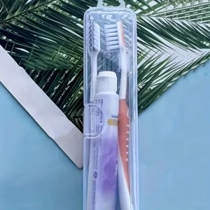 קופסת אחסון למברשת שיניים - תיק נסיעות שקוף