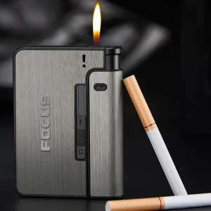 קופסת סיגריות אוטומטית ניידת - מתכת לגברים