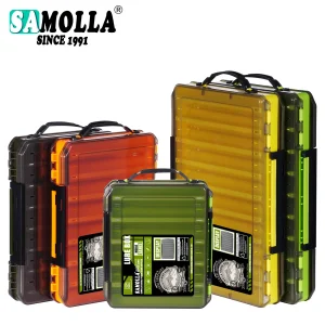 קופסת ציוד דיג SAMOLLA - אחסון פיתיונות דו-צדדי
