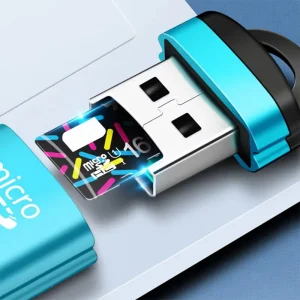 קורא כרטיסי USB Micro SD - מתאם נייד לרמקול