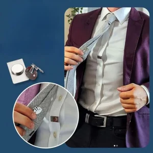 קליפס עניבה מגנטי - נגד קמטים ותזוזה לגבר