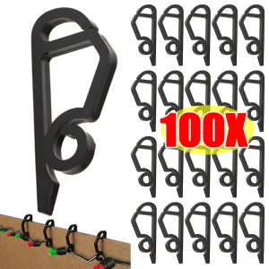 קליפסים לתליית תאורת חוץ לחג המולד - 20,100 יח'