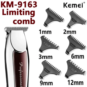 קליפר שיער Kemei KM-9163 - מסרקי הגבלה - 6 יח'