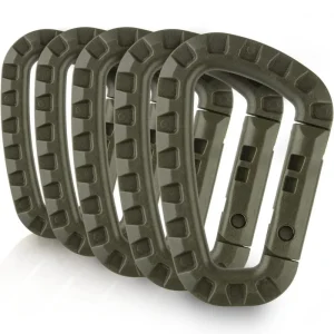 ,קרבינר טקטי צבאי - 1-10 יח׳ , קליפס תליה D-Ring,