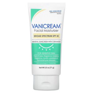 קרם לחות לפנים Vanicream - קרם הגנה SPF30 לעור רגיש