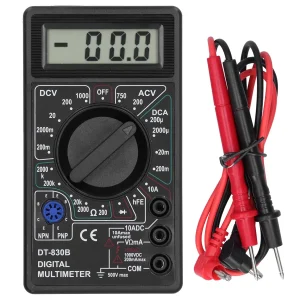 רב מודד דיגיטלי DT830B - בודק מתח זרם נייד לרכב
