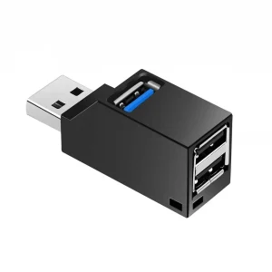 רכזת USB 3.0 מיני 3 פורטים - למחשב נייד ודיסק און קי
