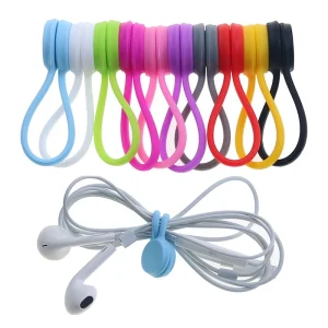 רצועות מגנטיות לכבלים USB - 10 יחידות - לארגון