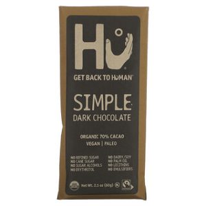 שוקולד מריר HU Simple Dark - 60 גרם - ללא תוספות