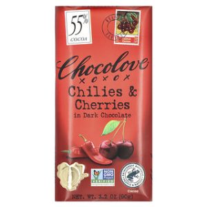 שוקולד צ'וקולב צ'ילי דובדבנים - מריר 55%