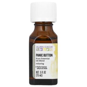 שמן אתרי Aura Cacia Panic Button - 15 מ"ל להפגת לחץ