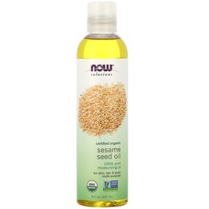 שמן שומשום אורגני NOW Foods - 237 מ"ל - טיפוח טבעי