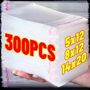 שקיות OPP שקופות לאריזה- 100,300 יח' מתנה וממתקים