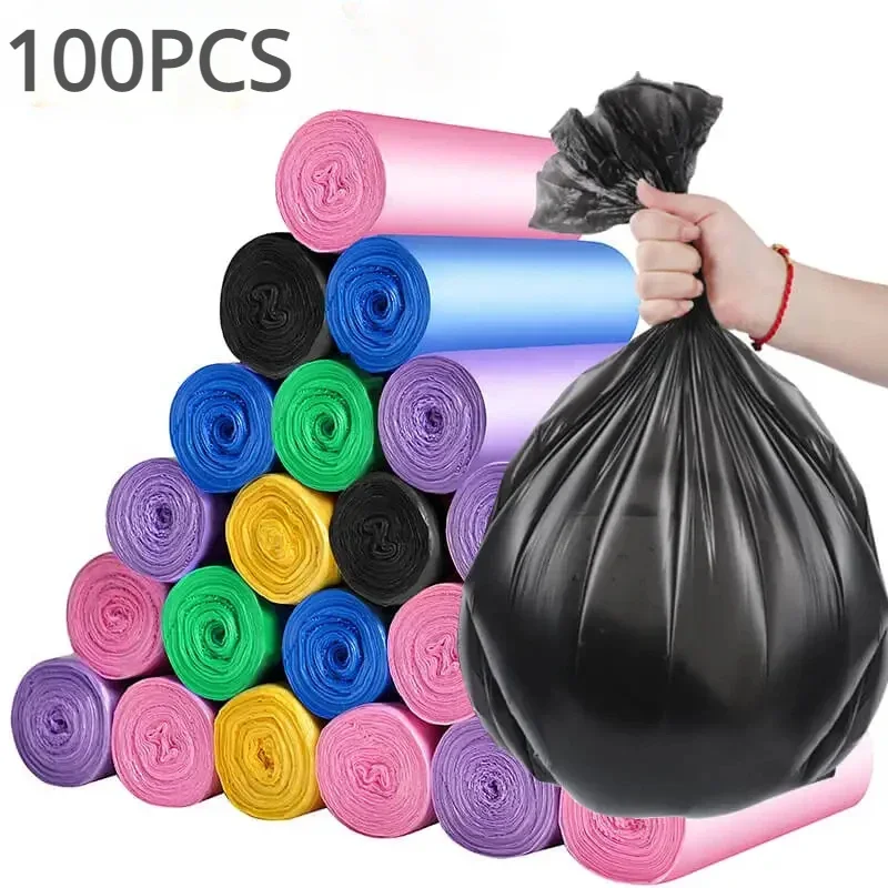 שקיות אשפה צבעוניות עבות - 100 יח' מטבח ומיחזור