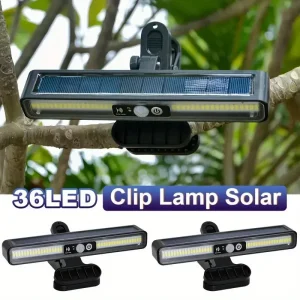 תאורת גדר סולארית אלחוטית 36 LED - עמידה למים