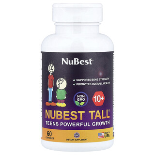 תוספי גדילה NuBest Tall® 10+ לבני נוער - 60 כמוסות