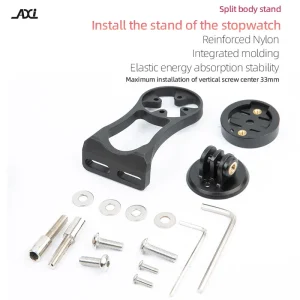 תושבת GPS לאופניים - מעמד פנס + מחשבון Garmin XOSS