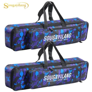 תיק חכת דיג Sougayilang נייד - אחסון ציוד דיג גדול