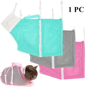 תיק רשת לחפיפת חתול - מניעת שריטות וגזיזת ציפורניים